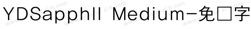 YDSapphII Medium字体转换